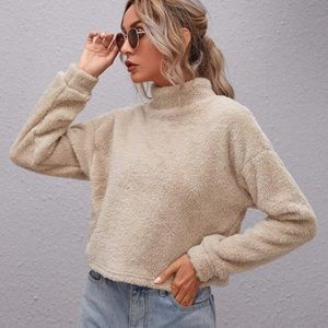Teddy crop shirt